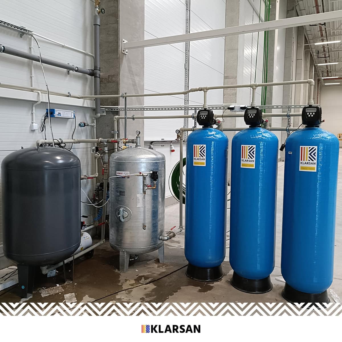 Uzdatnianie wody w hali logistycznej